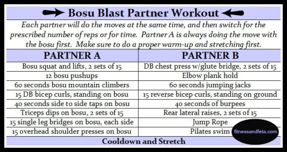 bosu blast partner workout